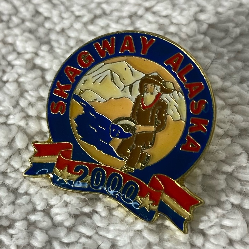 Vintage Skagway Alaska Souvenir Pin